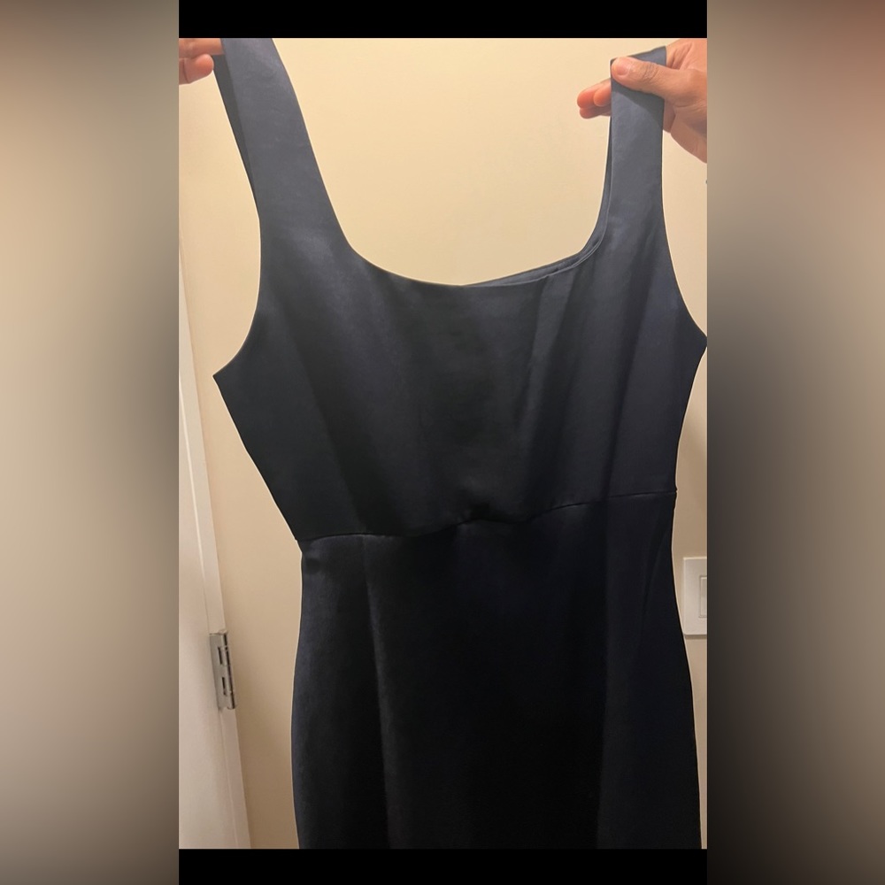 BEC & BRIDGE THE DREAMER SQUARE NECK DRESS - Color = INK (Dark Navy Blue)